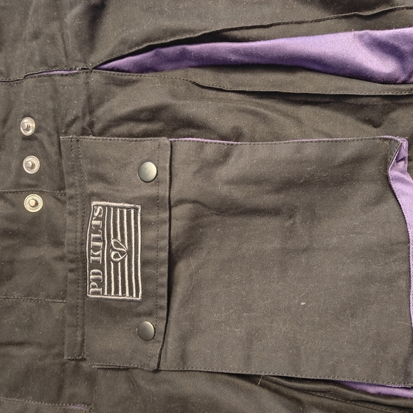 Men's black and purple kilt - Picture 6 of 6